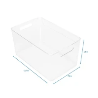 Home Expressions Medium Acrylic Stroage Bin with Lid