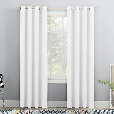 No 918 Sutton Grommet Top Light-Filtering Single Curtain Panel