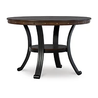 Linon Firview Round Wood-Top Dining Table