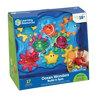 Learning Resources Ocean Wonders Build N Spin Discovery Toy