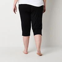 Liz Claiborne Cool and Calm Womens Plus Pajama Capri Pant