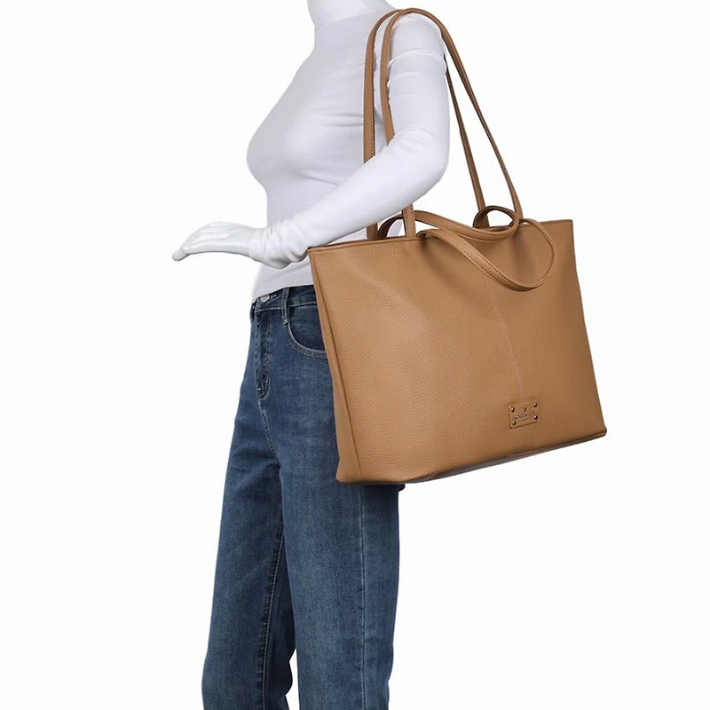 London Fog East West Double Handle Tote Bag