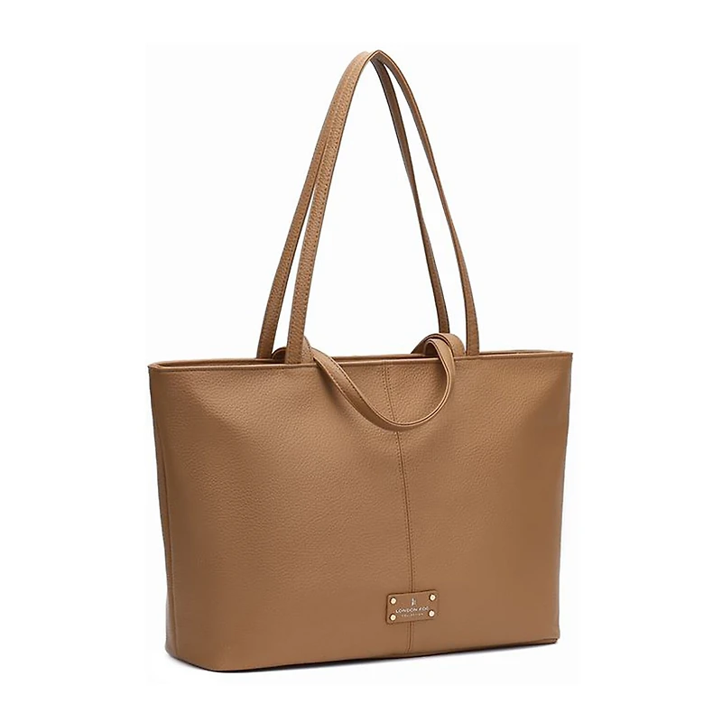 London Fog East West Double Handle Tote Bag