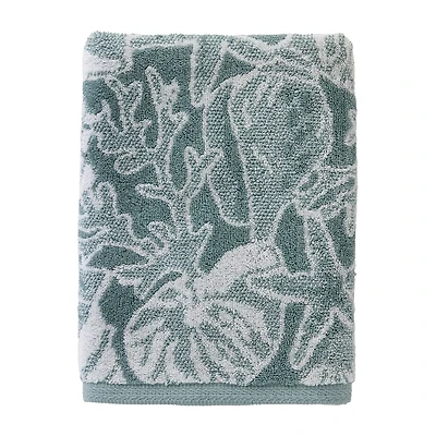 Saturday Knight South Seas Shell Embellished Jacquard Bath Towel