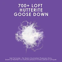 Canadian Down & Feather Company 725 Loft Hutterite White Goose Pillow - Firm Support