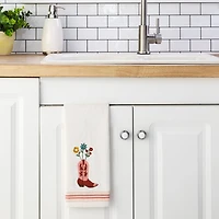 Saturday Knight Flowers In Boot 2-pc. Hand Towel