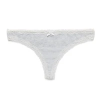 Arizona Body Cotton with Lace Thong