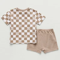 Okie Dokie Baby Boys 2-pc. Short Set