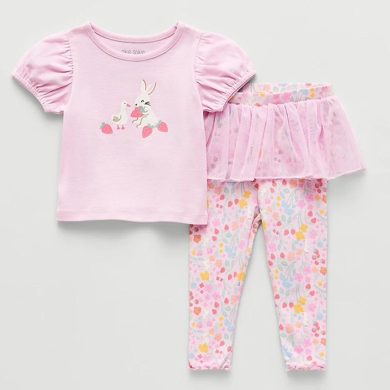 Okie Dokie Baby Girls 2-pc. Legging Set