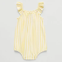 Okie Dokie Baby Girls Sleeveless Striped Romper
