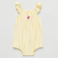 Okie Dokie Baby Girls Sleeveless Striped Romper