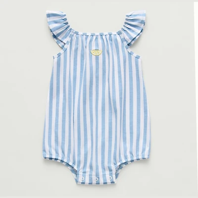 Okie Dokie Baby Girls Sleeveless Striped Romper