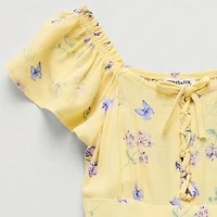 Eyeshadow Big Kid Girls Short Sleeve Jumper