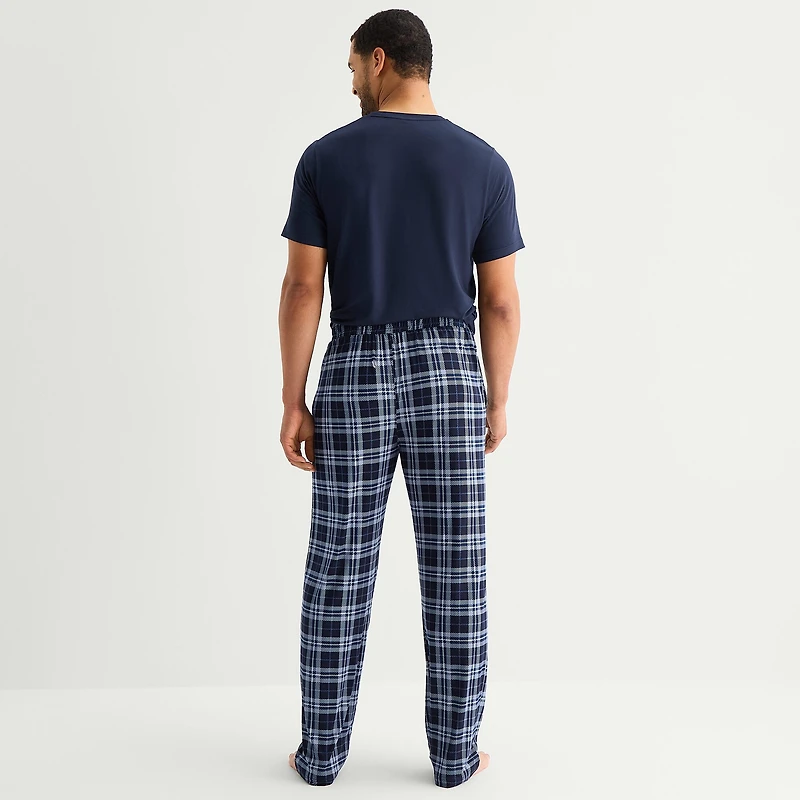 RESTWELL Mens Crew Neck Short Sleeve 2-pc. Pajama Set