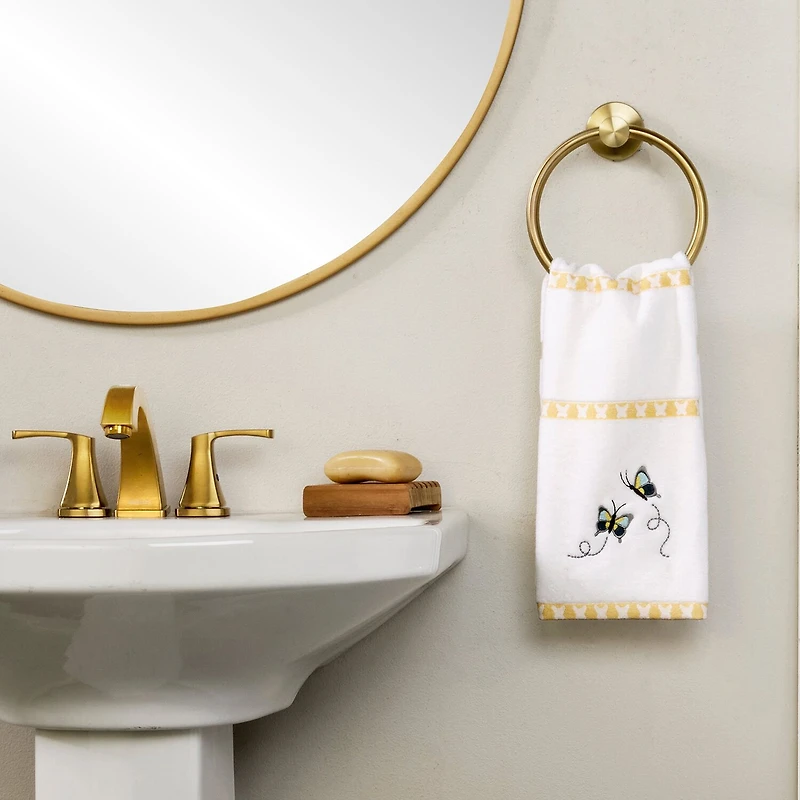 Saturday Knight Dancing Butterflies Hand Towel 2-pc. Animals + Insects Hand Towel