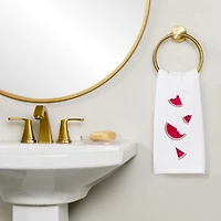 Saturday Knight Tossed Watermelons Embroidered 2-pc. Hand Towel