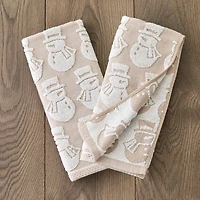 Saturday Knight Snowman 2-pc. Embellished Hand Towel