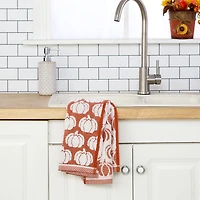 Saturday Knight Pumpkin Sculpted 2-pc. Embellished Jacquard Hand Towel