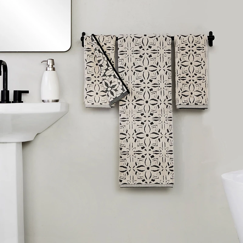 Saturday Knight Lisbon Embellished Brocade Bath Towel