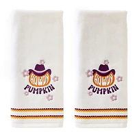 Saturday Knight Howdy Pumpkin 2-pc. Hand Towel