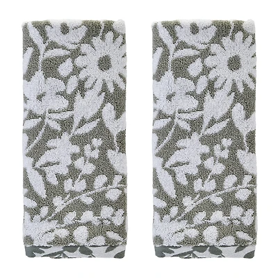 Saturday Knight Bedford Floral 2-pc. Embellished Hand Towel