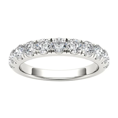 Womens 2MM 1 CT. T.W. Natural White Diamond 14K Gold Wedding Band
