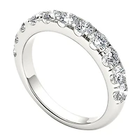 Womens 2MM 1 CT. T.W. Natural White Diamond 14K Gold Wedding Band