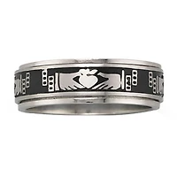 Men's Stainless Steel Claddagh Ring