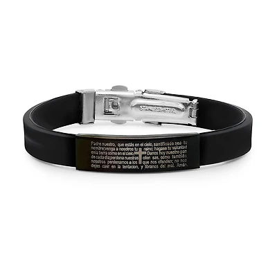 Steeltime Mens Stainless Steel 8 Inch Solid Id Bracelet