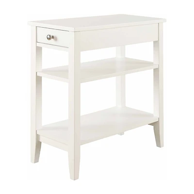 American Heritage 3-Tier End Table with Drawer