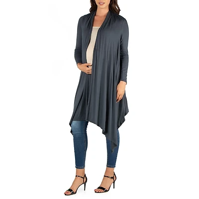 24seven Comfort Apparel Womens Maternity Midweight Soft Shell Vest