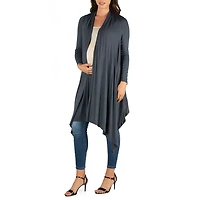 24seven Comfort Apparel Womens Maternity Midweight Soft Shell Vest