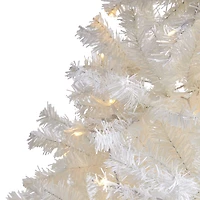 Nearly Natural 7 1/2 Foot White Pine With 1380 Bendable Branches And 400 Clear Led Lights Pre-Lit Artificial Christmas Tree