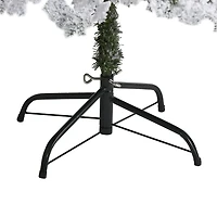 Nearly Natural 6 Foot Flocked Montana Down Swept Spruce With 250 Clear Led Lights Pre-Lit Artificial Christmas Tree