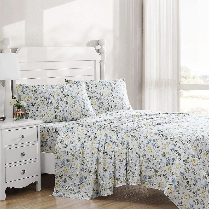 Laura Ashley Sateen Cotton 300tc Sheet Set