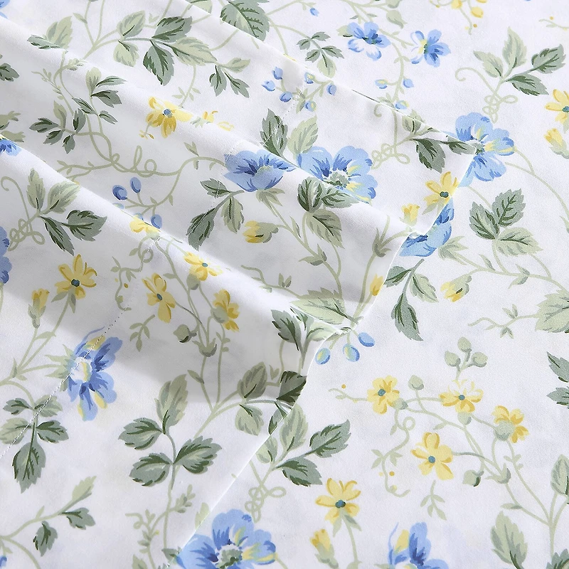 Laura Ashley Sateen Cotton 300tc Sheet Set