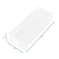 Home Expressions Small Acrylic Makeup 1-Drawer Single Compartment Drawer Storage