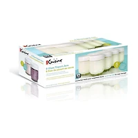 Euro-Cuisine® Set of 8 Glass Jars + Lids GY1920