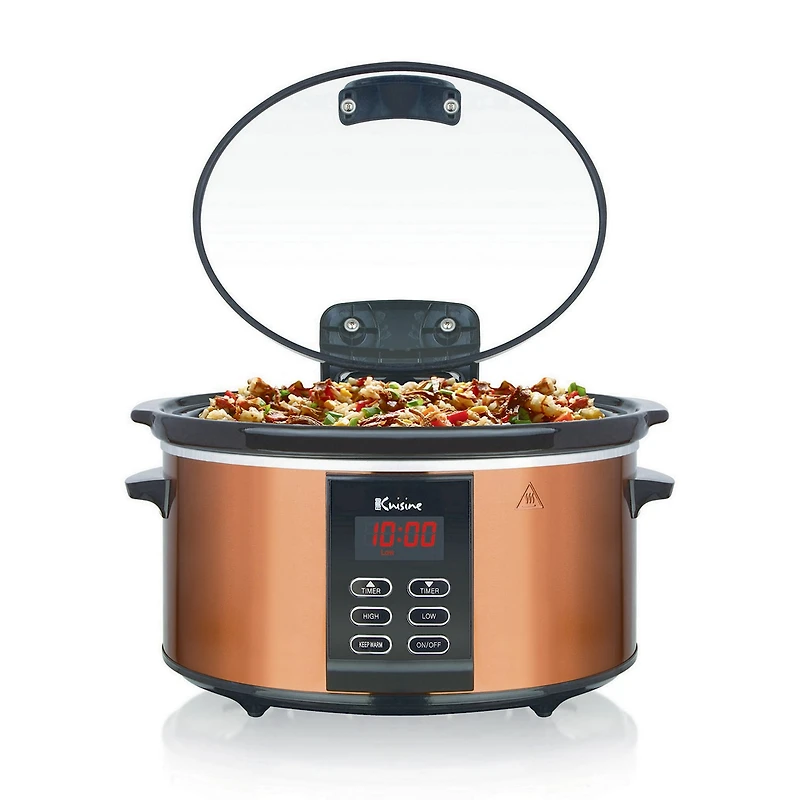 Euro Cuisine Slow Cooker with preprogrammed heating setting