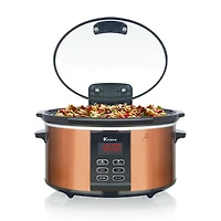 Euro Cuisine Slow Cooker with preprogrammed heating setting
