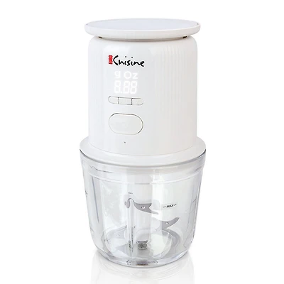 Euro Cuisine Cordless / Rechargeable Chopper with Scale and two glass bowl