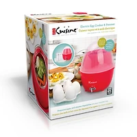 Electric Food Steamer and Egg Cooker with Auto Shut Off Feature