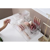 Home Expressions Small Acrylic Makeup 1-Drawer Single Compartment Drawer Storage