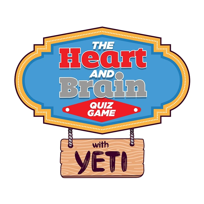 Nutt Heads The Awkward Yeti Presents: The Heart And Brain Quiz Game Card Game