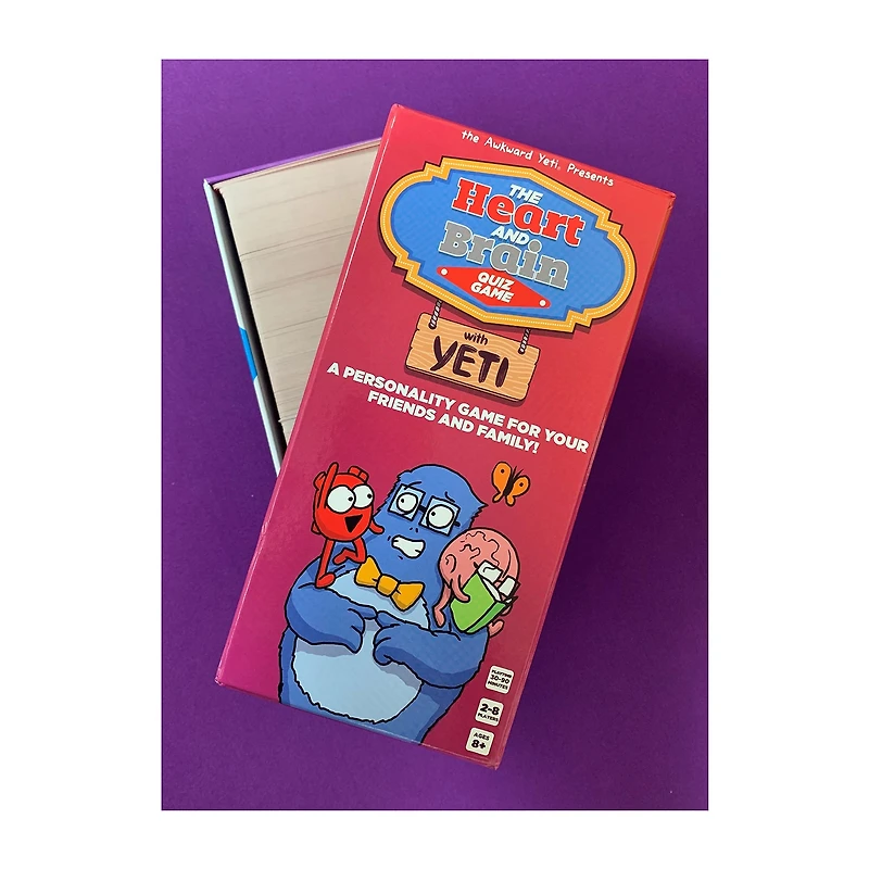 Nutt Heads The Awkward Yeti Presents: The Heart And Brain Quiz Game Card Game