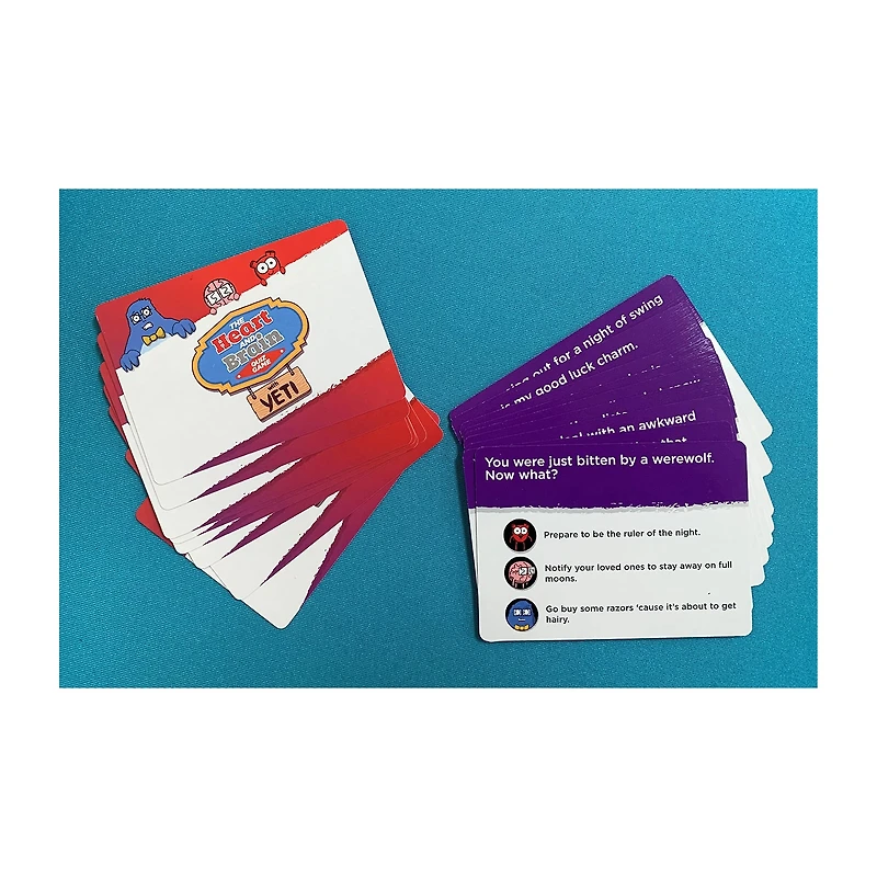 Nutt Heads The Awkward Yeti Presents: The Heart And Brain Quiz Game Card Game