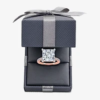 (G-H / Si1-Si2) Womens 5 1/2 CT. T.W. Lab Grown White Diamond 14K Gold Side Stone Engagement Ring
