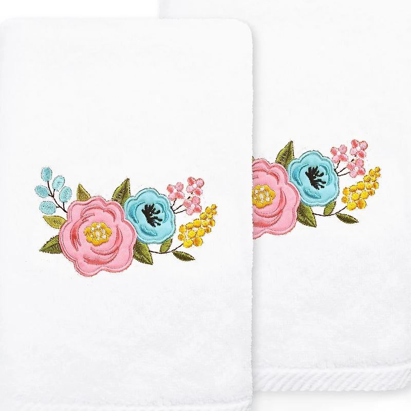 Linum Home Textiles Primavera Embroidered 2-pc. Hand Towel