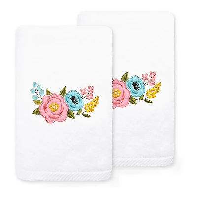 Linum Home Textiles Primavera Embroidered 2-pc. Hand Towel