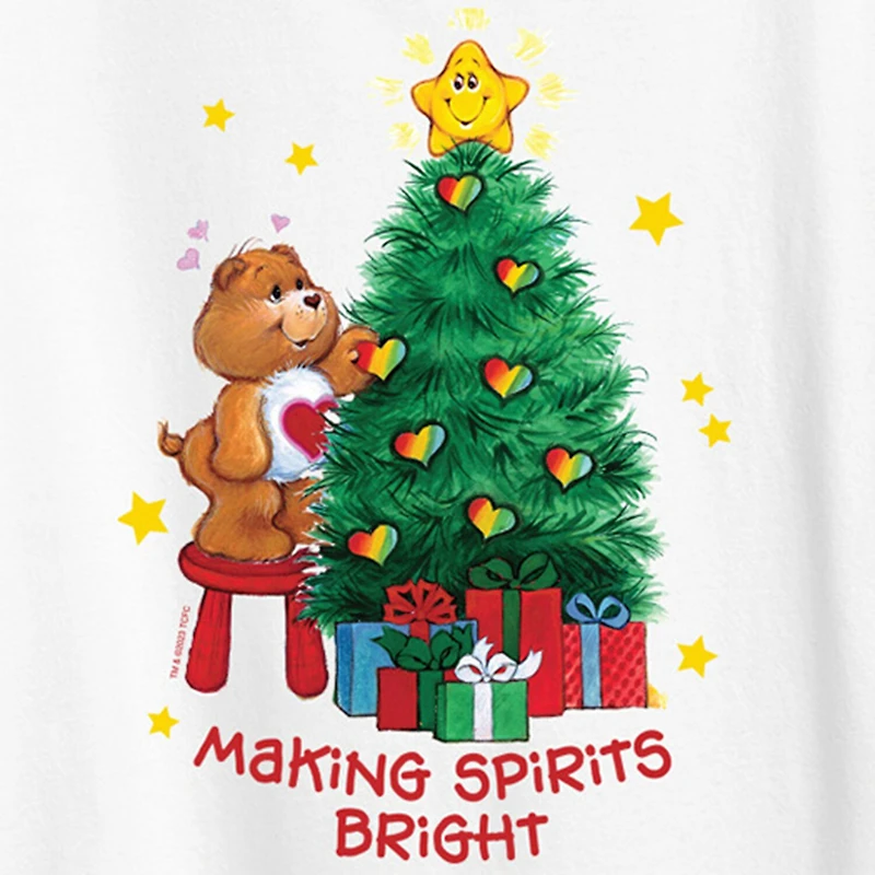 Womens Crew Neck Short Sleeve Regular Fit Care Bears Graphic T-Shirt